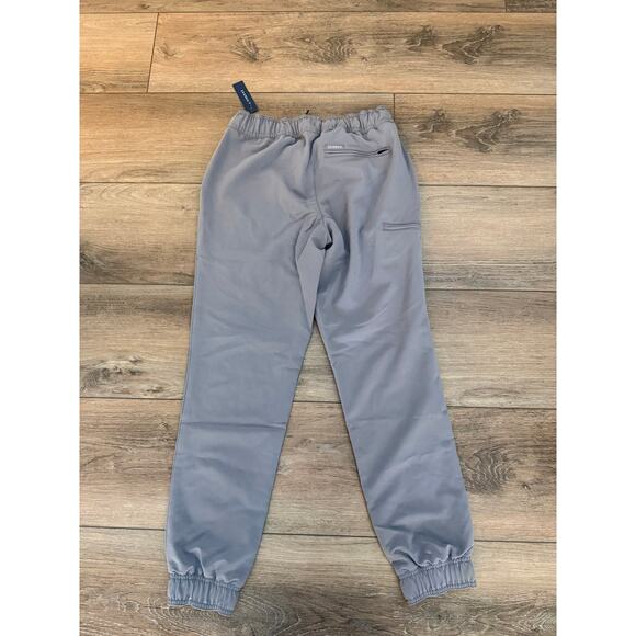 Jaanuu Scrub Pants Womens Size Small Gray Jogger Pants New Drawstring Zip Pocket - Picture 4 of 5